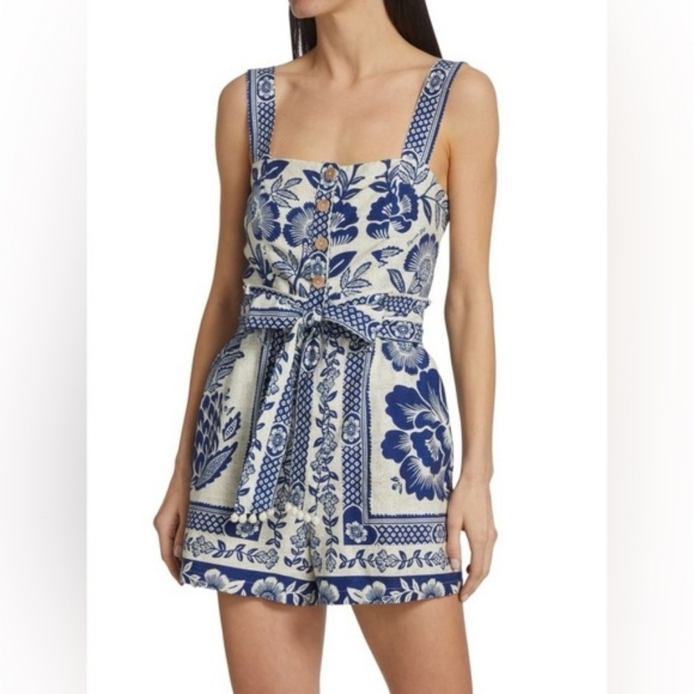 EUC Farm Rio Romper, Size Large